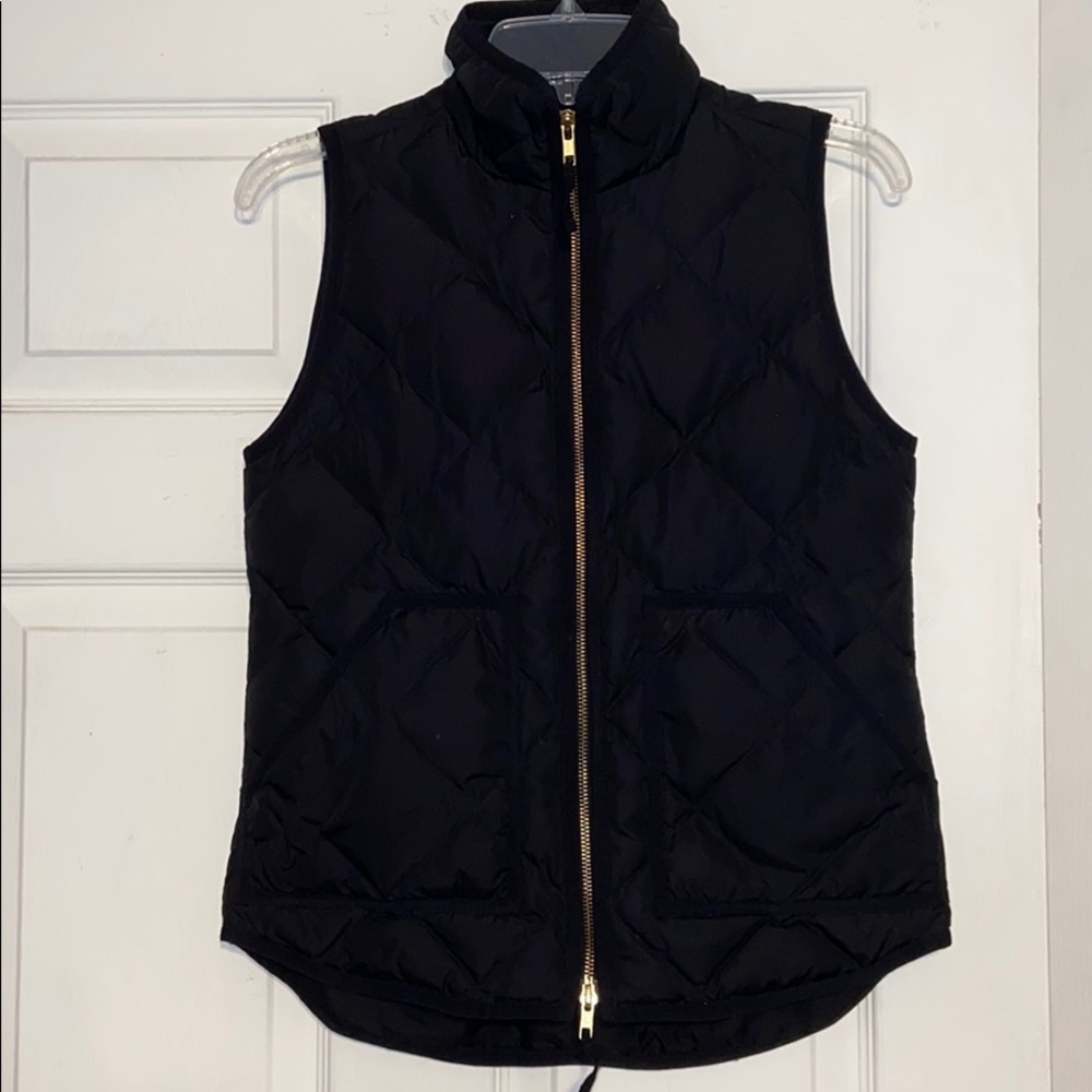 J. Crew black puffy vest